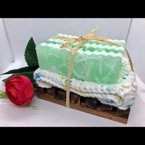 Homemade Goat milk Mint Soap gift set